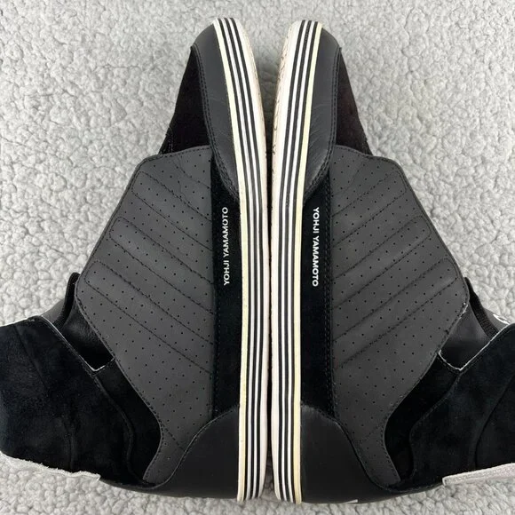 Y-3 Honja High Mens 8.5 Shoes Black White Reflective 3M Adidas Y3 2011 Yohji 3